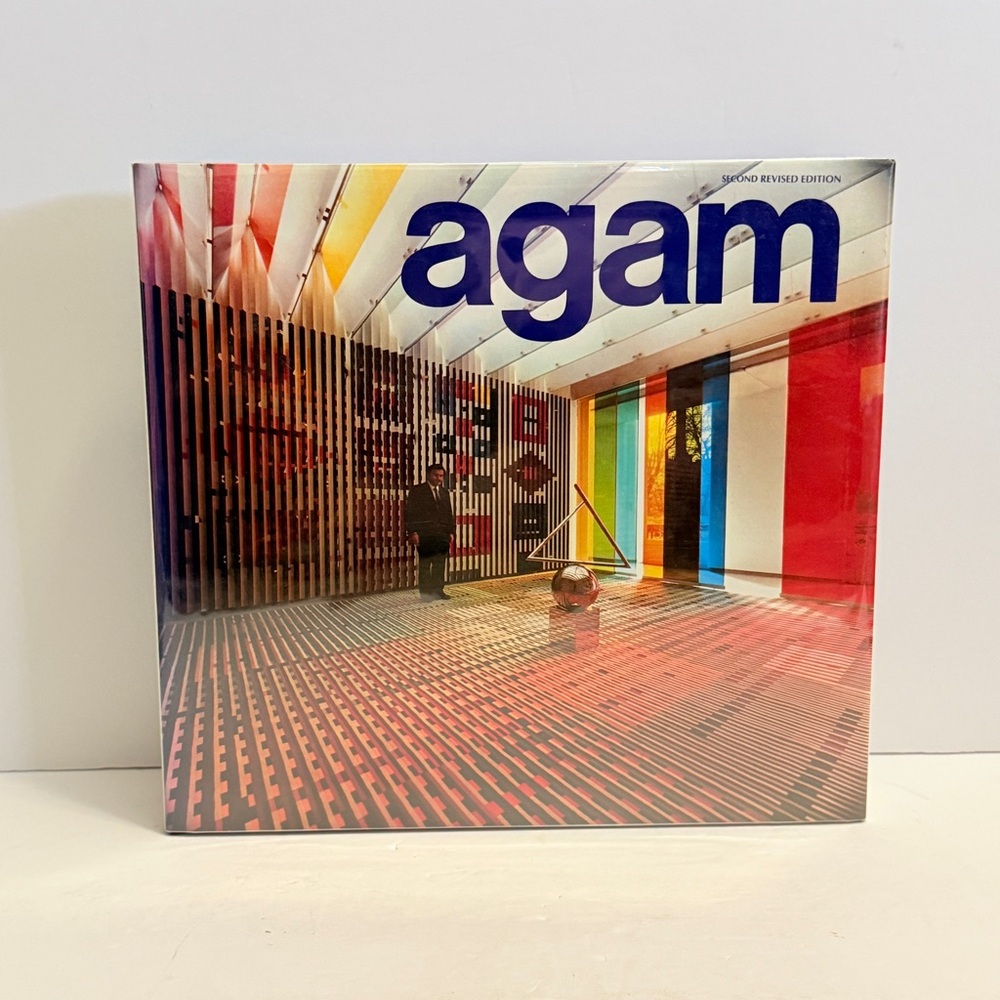 Agam – Frank Popper | Massive Oversized Monograph, 1983 Art Reference Book